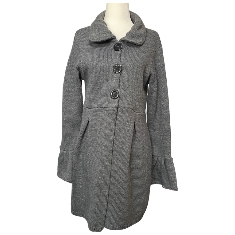 Vintage wool blend sweater/jacket. Bell sleeves. Made in Italy. **S/M**